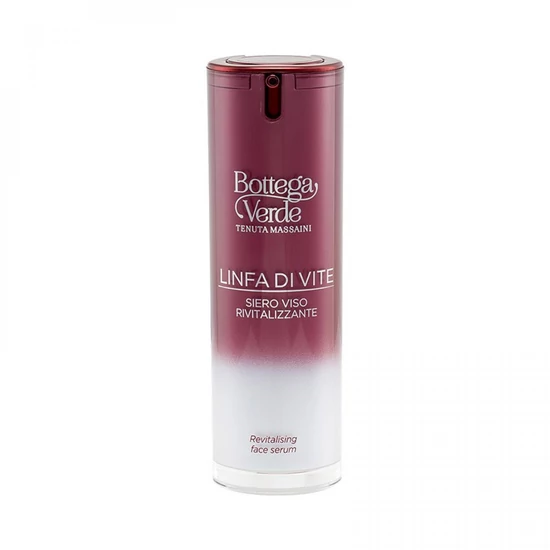Bottega Verde - Linfa di Vite - Revitalizáló arcszérum - globális hatás - Vine Sap-pel és a Palazzo Massaini Red szőlőből nyert fitokomplexszel (25 ml) - minden bőrtípusra