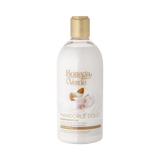 Bottega Verde - Mandorle dolci - Tusfürdő - puhító és simító - édes mandula tejjel és olajjal (400 ml) - normál bőrre