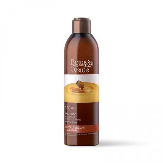 Bottega Verde - Argan - Tápláló és revitalizáló sampon - argánolajjal (250 ml) - száraz vagy sérült hajra