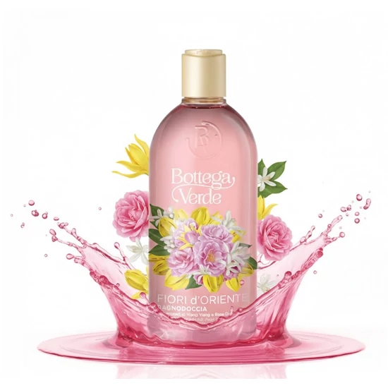 Bottega Verde - Fiori d'Oriente - Tusfürdő ylang ylang és damaszkuszi rózsa kivonattal (400 ml)