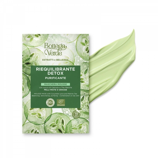 Bottega Verde - Szépségkivonatok - Mousse maszk - uborka levével