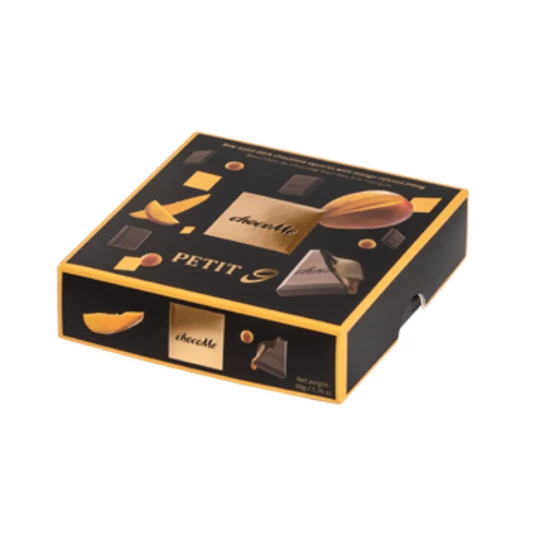 Ments meg! - chocoMe Petit9 - Falatnyi étcsokoládé lapocskák mangó töltelékkel 50g