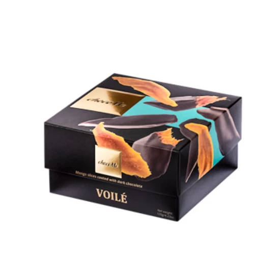 chocoMe Voilé -  Étcsokoládéba mártott mangó szeletek 120g