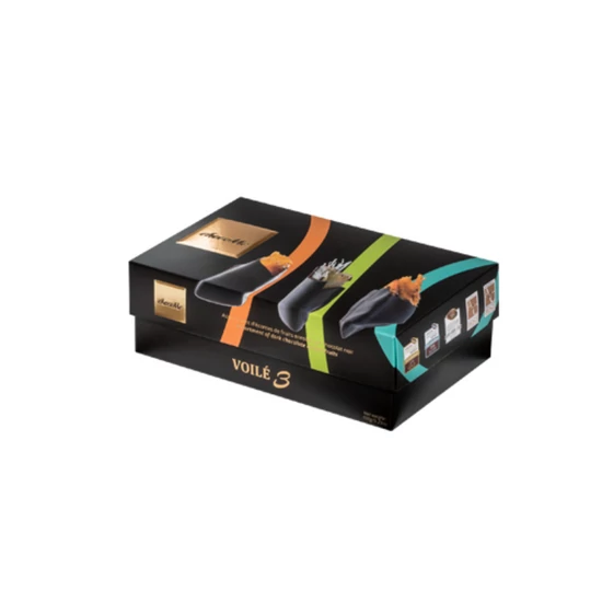 chocoMe Raffinée -Étcsokoládéba mártott gyümölcs válogatás (3x50g) 150g