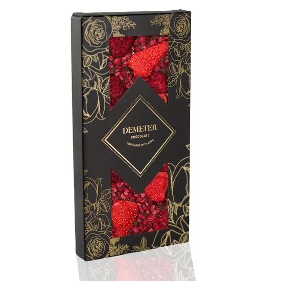 Demeter Chocolate - Étcsokoládé eperrel és málnával