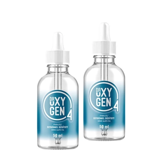 Dr. Oxygen csomag - 2 db Stabilizált Folyékony Oxigén csepp (pipettás) 50ml