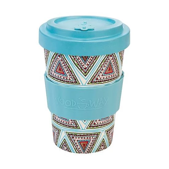 Bambuszpohár (Aztec Blue, 400 ml)