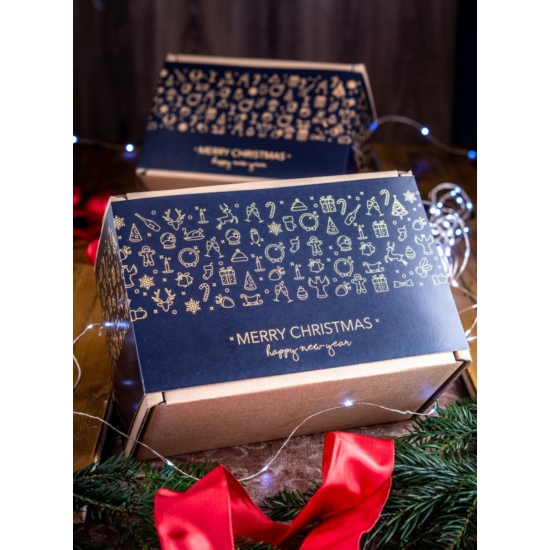 Kaldeneker Lekvárosház - Karácsonyi mintás ajándékdoboz