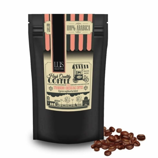 Luis kávék (90 g, Szemes babkávé, Epres sajttorta )