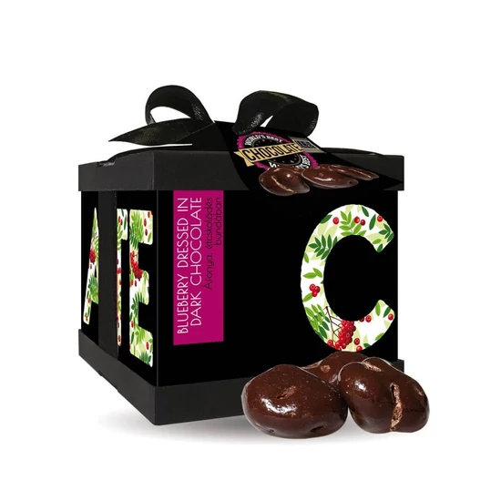 Ments meg! - Díszdobozos Cholcolate Drazsék (90 g, Áfonya, étcsokoládés bundában)