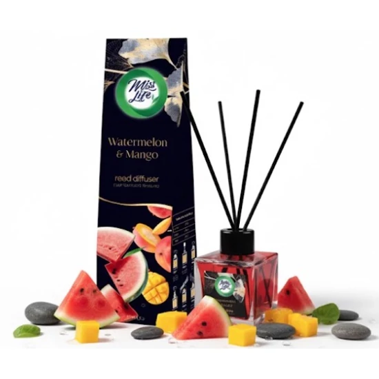 Miss Life - Bamboo pálcikás légfrissítő (Watermelon&Mango) 100ml