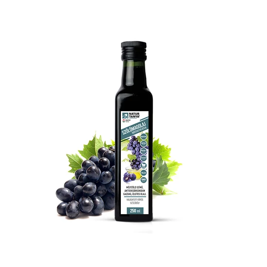 Hidegen sajtolt Szőlőmagolaj - Szekszárdi, egri vörös szőlőkből. 250 ml