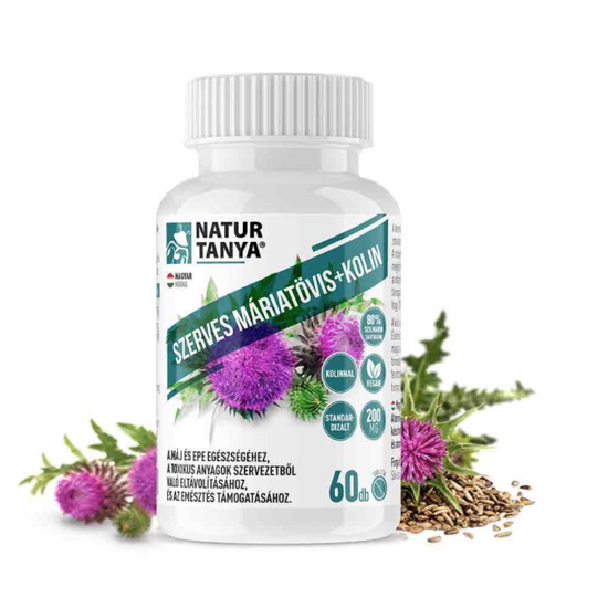 Szerves Máriatövis mag kivonat kolinnal 160mg szilimarin tartalommal (60 db)