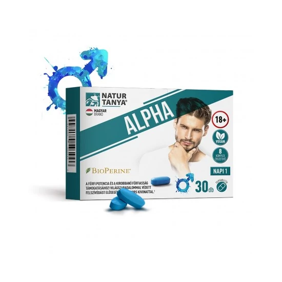 ALPHA - A férfi potencia és a kirobbanó férfiasság támogatásához! 8 komplex összetevővel, fermentált l-citrullinnal 30db