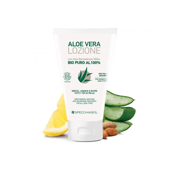 ECOBIO minősítésű 100%-os Aloe vera FESZESÍTŐ TESTÁPOLÓ 150ml
