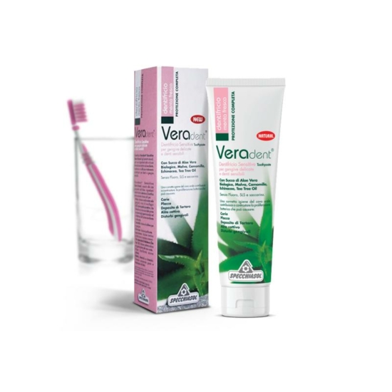 S. Veradent®  Aloe Vera Sensitive Fogkrém - Érzékeny fogakra és fogínyre 100ml