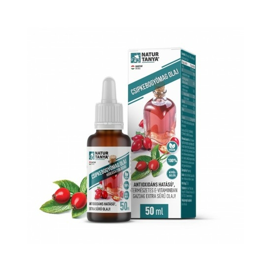 Natur Tanya® Csipkebogyómag olaj hidegsajtolással- Antioxidáns hatású, természetes E-vitaminban gazdag extra sűrű olaj!