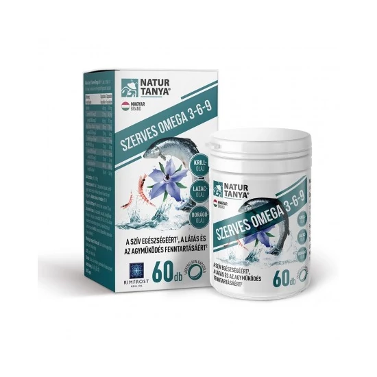 Szerves Omega 3-6-9 zsírsavak (60 db)
