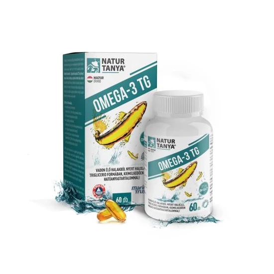 Natur Tanya® OMEGA-3 TG - Vadvízi halolaj, 3375 mg Omega-3 zsírsav tartalom, triglicerid formában