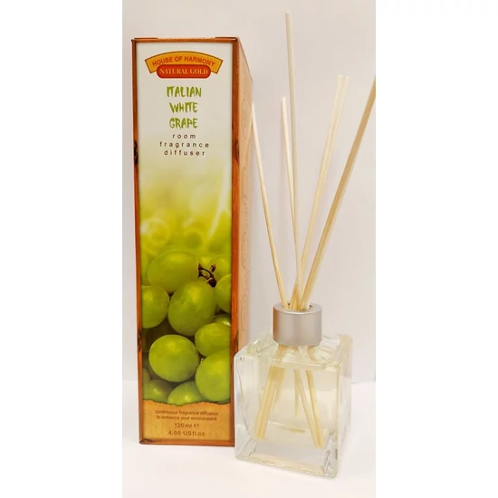 Bambuszpálcás illatosító olasz fehér szőlő illat (120ml, Italian White grape)