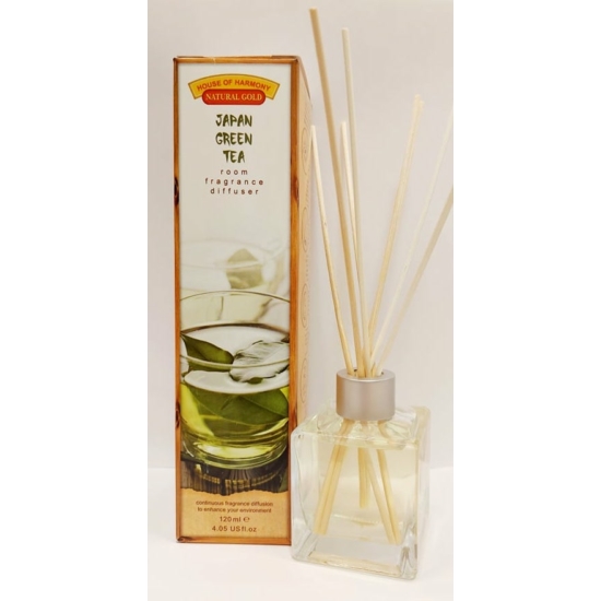 Bambuszpálcás Illatosító (120ml, Japan green tea)