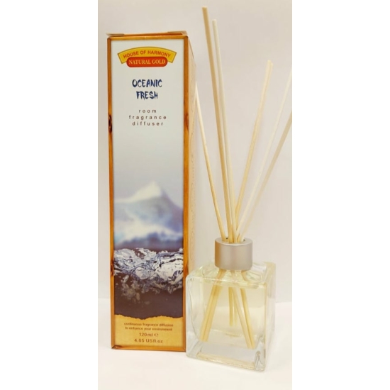 Bambuszpálcás illatosító friss óceán illat (120ml, Oceanic Fresh)