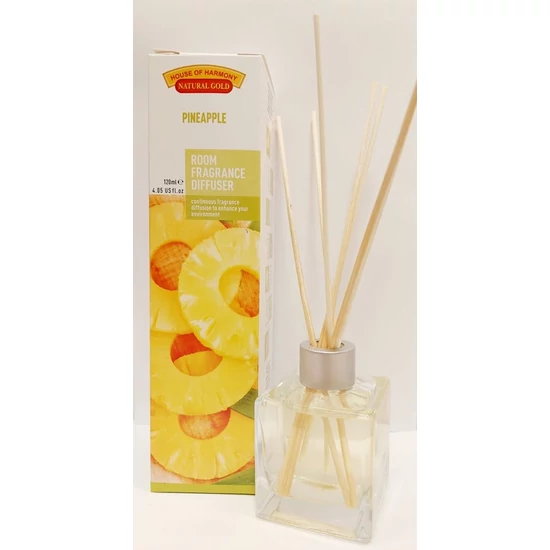 Bambuszpálcás Illatosító (120ml, Pineapple)