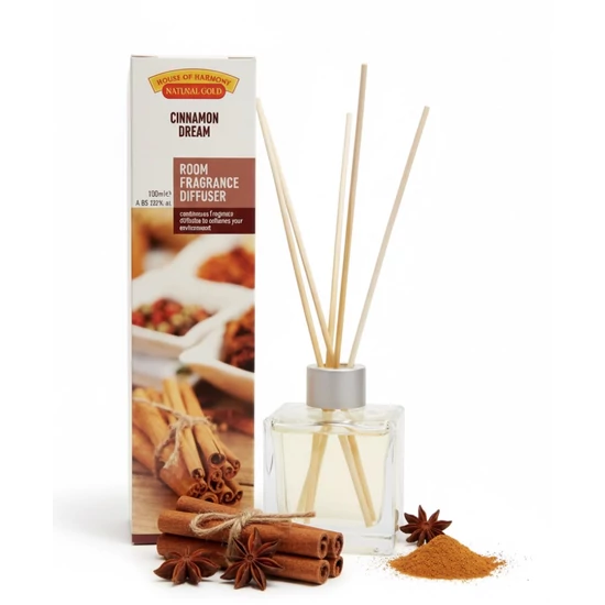 Bambuszpálcás Illatosító (120ml, Cinnamon dream)