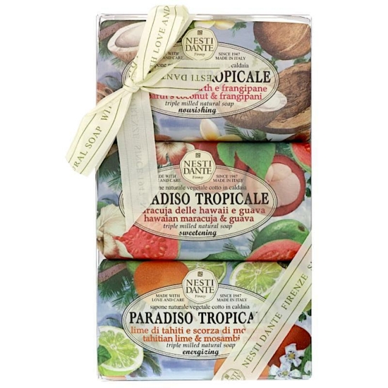 Nesti Dante exkluzív ajándékszett - Paradiso Tropicale natúrszappanok  3 x 250 g