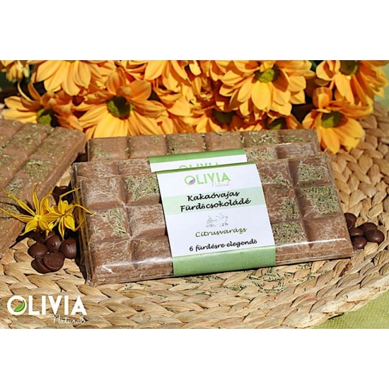 Olivia Natural -  Kakaóvajas citrusvarázs Belga-fürdőcsokoládé 130g