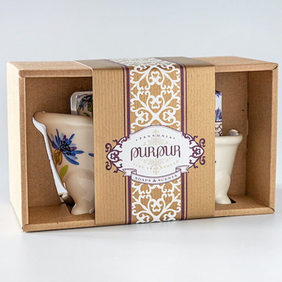 PurPur Box Kád+Szappan (Búzavirág)