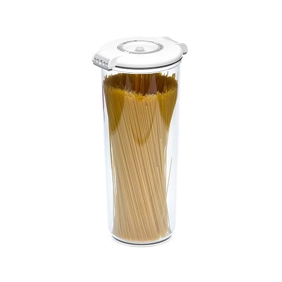 Vákuumtároló doboz, kerek (Fehér, 2,5 L)