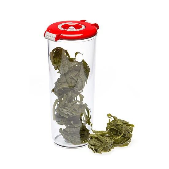 Vákuumtároló doboz, kerek (piros, 2,5 L)
