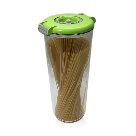 Vákuumtároló doboz, kerek (zöld, 2,5 L)