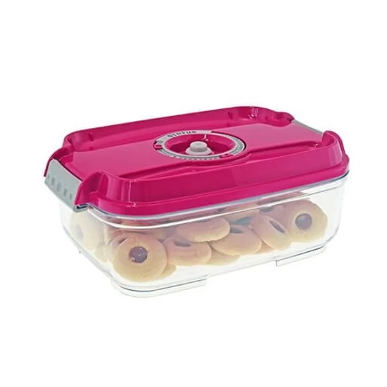 Vákuumtároló doboz, hasáb (Magenta, 1,4 L)