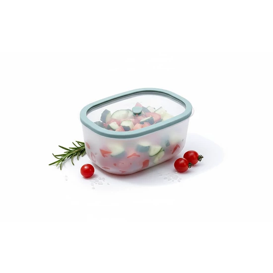 Status Fresko Polipropilén vákuumtároló edzett üveg tetővel (Menta 1,4 L)