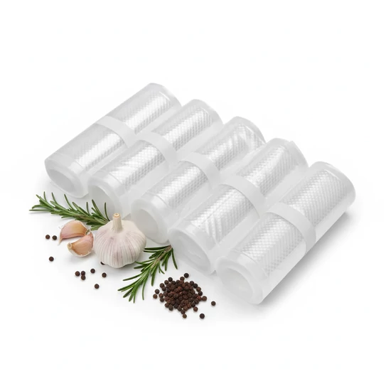 Szalámi vákuumfólia-tekercs, 12 cm x 3 m (5 db)