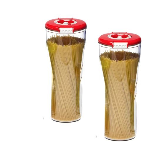 Status doboz szett (2 db 2,5 l kerek piros vákuumtároló doboz)