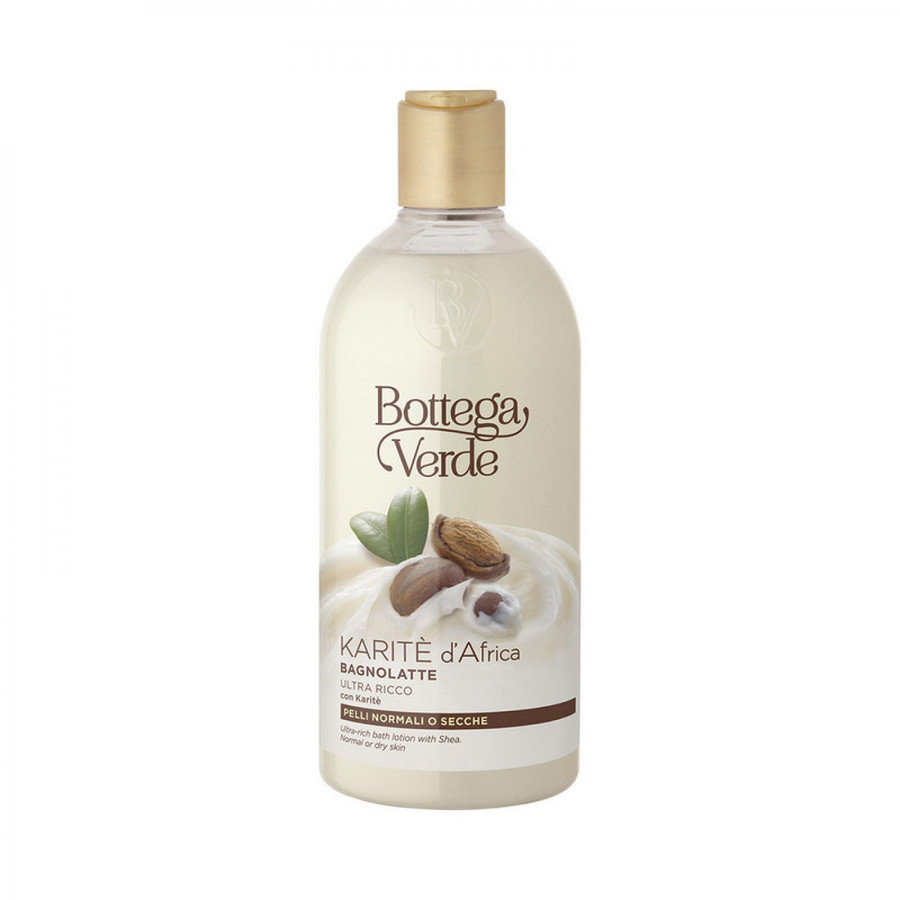 Bottega Verde Afrika Sheabohner – Ultra-reichhaltige Milchbadewanne, 400 Ml, Für Normale Bis Trockene Haut
